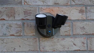 Bright LED up lights to illuminate this beautiful brick home.