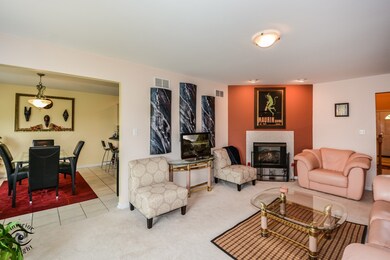 Living Room to Dining Room.