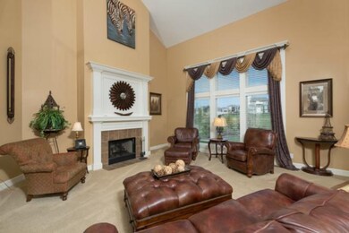Great Room with 2 Story Ceilings!
