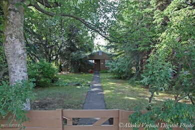 From the front gate