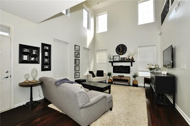 Living room with natural lighting