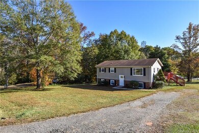 Home sits back off the road in this quiet dead end street.