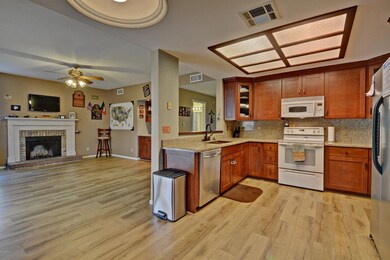 Kitchen with eat in area