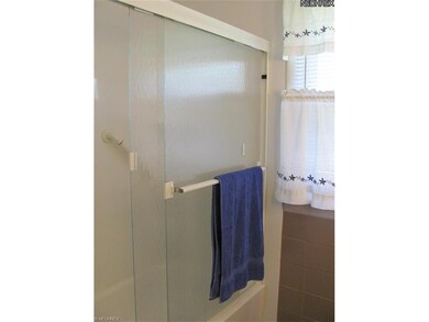 This view of the remodeled bathroom shows the slid