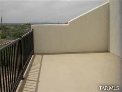Upstairs balcony
