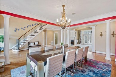 Dining Room looking into foyer, living room