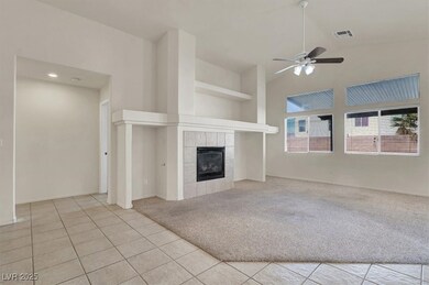Unfurnished living room with visible vents, a ceil
