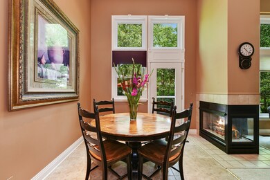 Adjacent to the kitchen is this lovely eating area