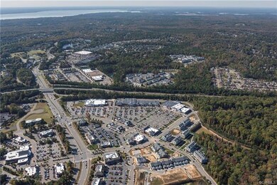 Aerial photo of Village Walk in New Town and the S