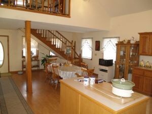 view into dining room