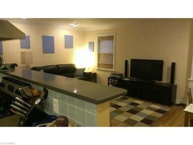 Open kitchen floor plan is great for entertaining.