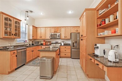 large kitchen with island