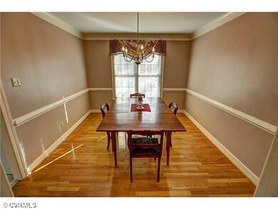 Dining Room - Hardwood Flrs. Chair Rail, Crown Mol
