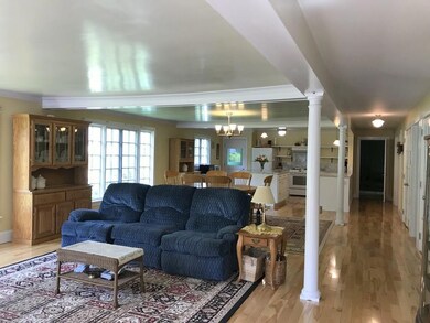 Open concept living with two...