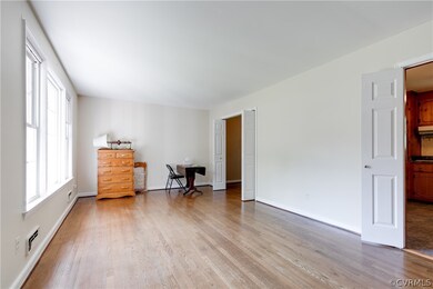 View from front door looking into living room with