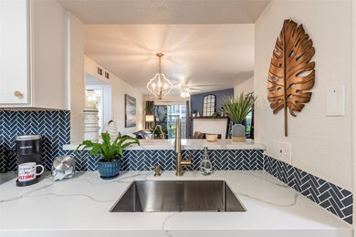 From the sink, you can easily engage with guests i