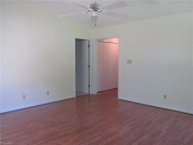 Living room with ceiling fan