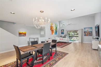 another view of dining into family area
