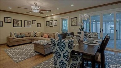 Living room and formal dining area