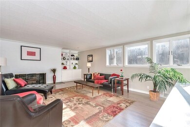 Living Room with Refinished Hardwood Flooring, Bui