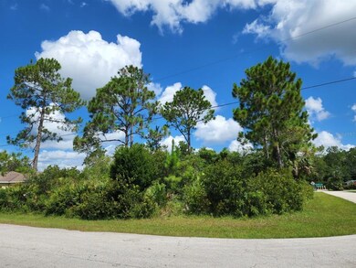 Corner view of lot