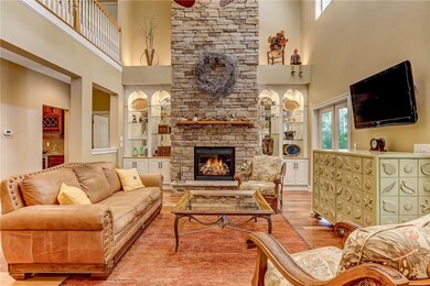 Open and spacious living area with vaulted ceiling