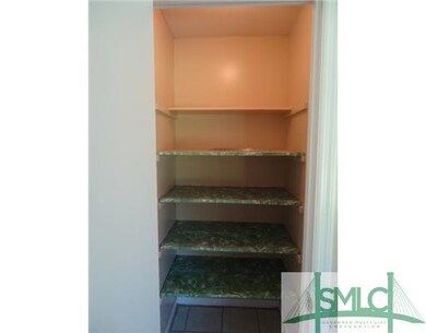 Kitchen. Pantry with deep shelves