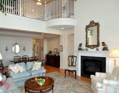 Living Room. Gracious living room with juliet balc