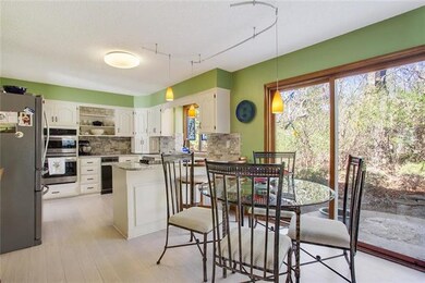 Kitchen eat in area.