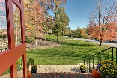 View of yard from front door