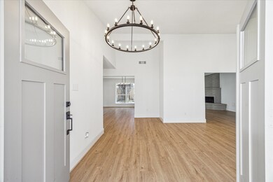 This is a view from the front door, you can see th