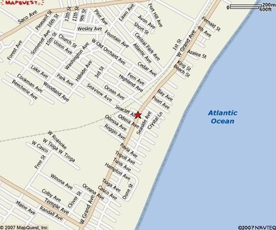 Map showing proximity one block to...