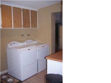 Laundry area off of Kitchen