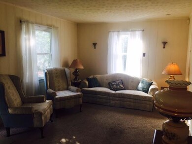 View of family room from hallway of home.