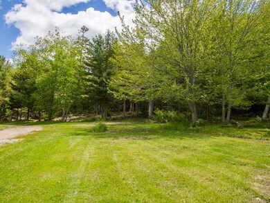 The open, level area of the lot is...
