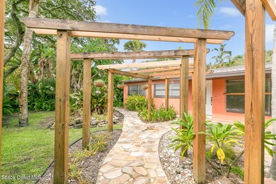 Stone Path through lush gardens