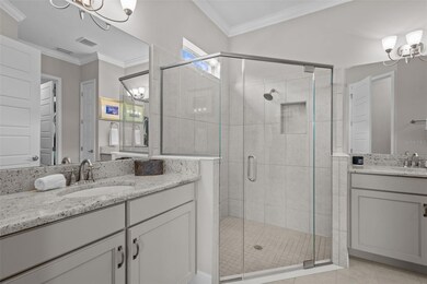En Suite Primary Bathroom with double sinks & Walk in shower