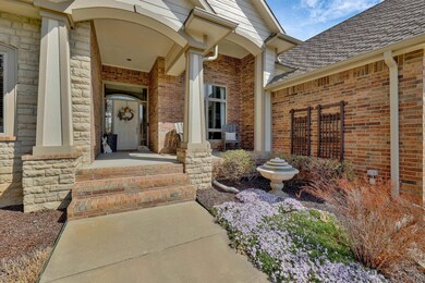 Covered front porch.
