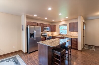 Kitchen with island