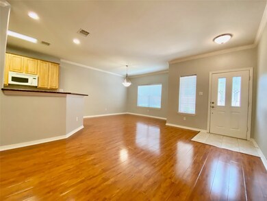 Front door and dining area