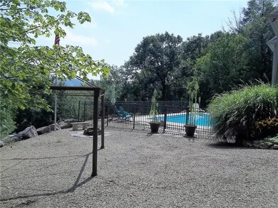 Side of back yard pool area