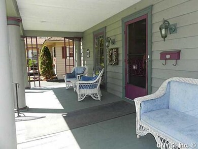 Exterior Front. Large and open front porch with lo