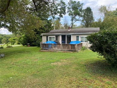 Rear view of the house showing the back deck.
