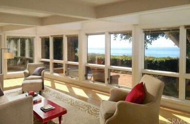 Sun room with view to Pacific Ocean