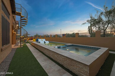 Spiral Stair to Rooftop Deck