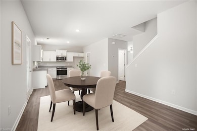 Virtually Staged Dining to Kitchen