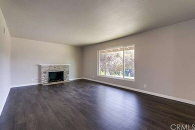 Stack stone fireplace