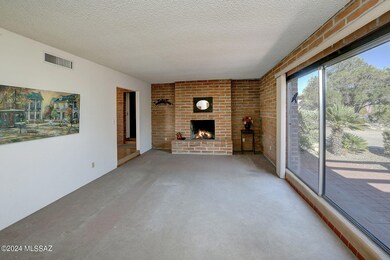 Living Room w/Wood burning Fireplace