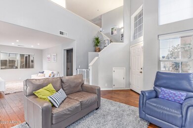 High ceilings add space and light.