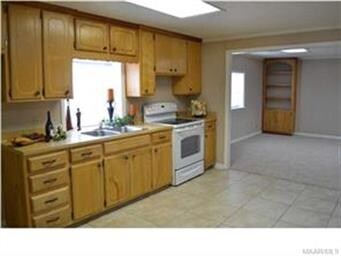 Sunny and bright open kitchen with lots of storage